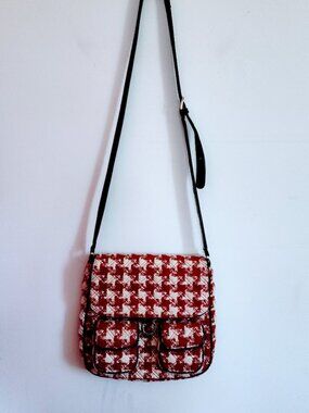 Vera Bradley Limited Edition Cream/Red Crossbody w/Black Trim